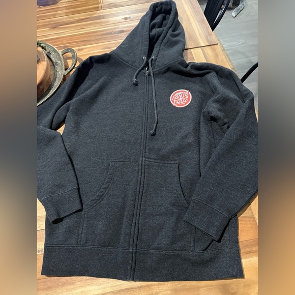 Santa Cruz full zip up Hoodie large - Picture 1 of 4